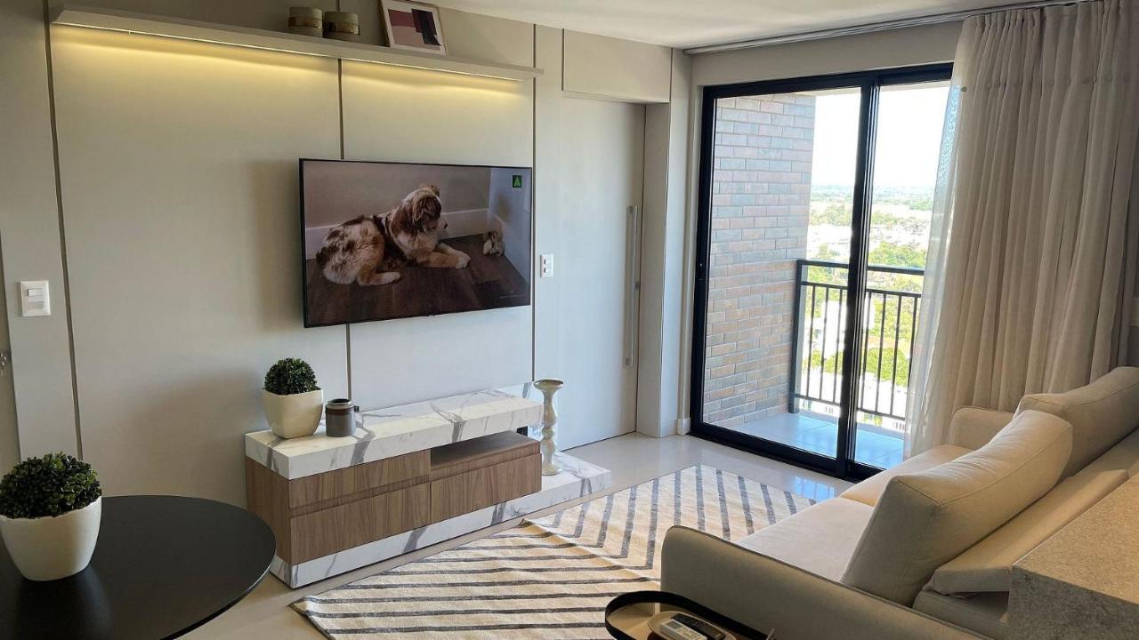 Ferienwohnung Studio No Ultimo Andar No Centro De Foz Com Vista Para O Rio Parana Foz do Iguaçu Exterior foto