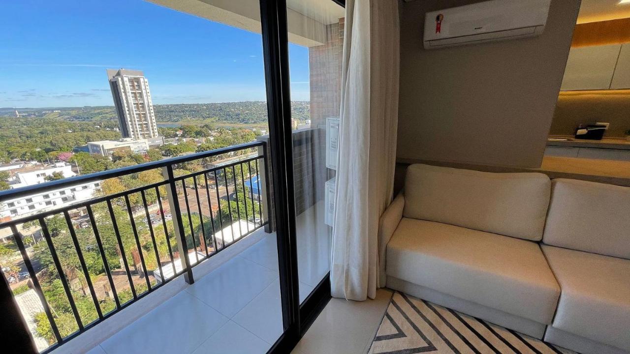 Ferienwohnung Studio No Ultimo Andar No Centro De Foz Com Vista Para O Rio Parana Foz do Iguaçu Exterior foto